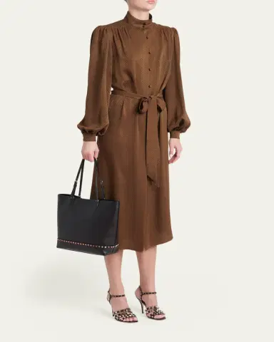 Valentino Garavani Medium Rockstud Grain Leather Tote Bag | Thumbnail 5