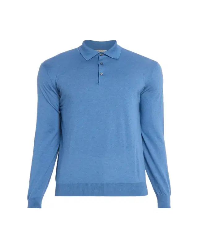 Men's Cotton-Cashmere Polo Shirt