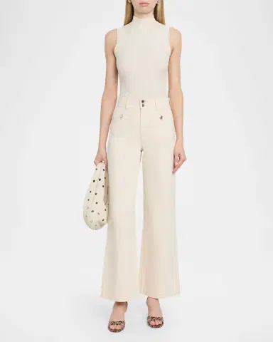 Veronica Beard Taylor High-Rise Wide-Leg Jeans | Thumbnail 2 Veronica Beard Taylor High-Rise Wide-Leg Jeans | Thumbnail 2