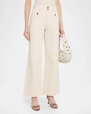 Veronica Beard Taylor High-Rise Wide-Leg Jeans | Thumbnail 4 Veronica Beard Taylor High-Rise Wide-Leg Jeans | Thumbnail 4