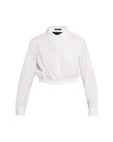 R13 Cropped Long-Sleeve Boxy Shirt | Thumbnail 1 R13 Cropped Long-Sleeve Boxy Shirt | Thumbnail 1