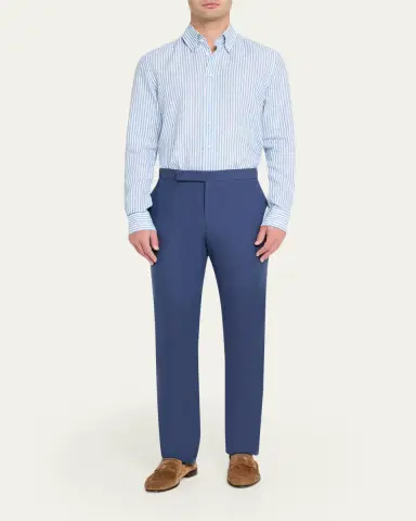 Bergdorf Goodman Men's Striped Cotton Button-Down Shirt | Thumbnail 2