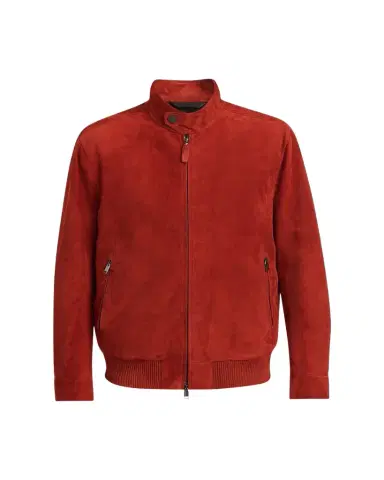 Brioni Men's Leather Stand-Collar Blouson | Thumbnail 1 Brioni Men's Leather Stand-Collar Blouson | Thumbnail 1