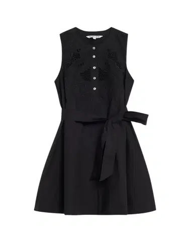 Veronica Beard Haleem Eyelet Poplin Mini Dress | Thumbnail 1 Veronica Beard Haleem Eyelet Poplin Mini Dress | Thumbnail 1
