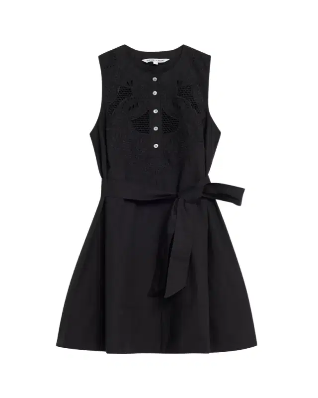 Veronica Beard Haleem Eyelet Poplin Mini Dress