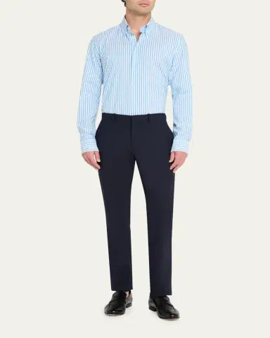 Bergdorf Goodman Men's Striped Cotton Button-Down Shirt | Thumbnail 2