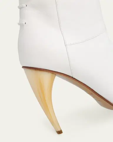 Alexander McQueen 105mm Horn Leather Knee-High Boots | Thumbnail 5