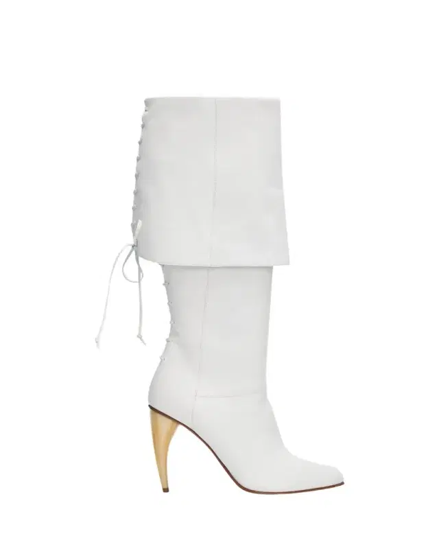 McQueen 105mm Horn Leather Knee-High Boots