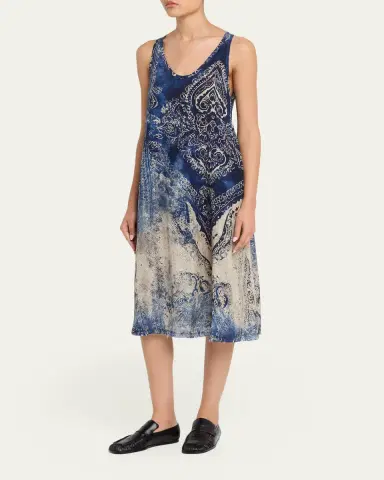 R13 Printed Midi Tank Dress | Thumbnail 4 R13 Printed Midi Tank Dress | Thumbnail 4