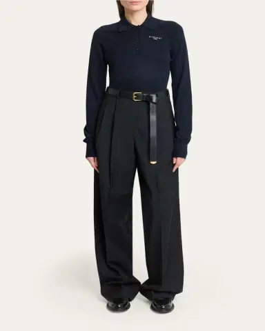 Givenchy Long Sleeve Polo Shirt | Thumbnail 2 Givenchy Long Sleeve Polo Shirt | Thumbnail 2
