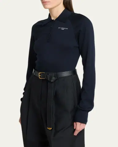 Givenchy Long Sleeve Polo Shirt | Thumbnail 4 Givenchy Long Sleeve Polo Shirt | Thumbnail 4