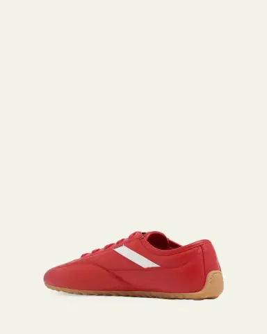 Alexander McQueen Box Leather Low-Top Sneakers | Thumbnail 4 Alexander McQueen Box Leather Low-Top Sneakers | Thumbnail 4