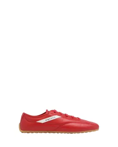 Alexander McQueen Box Leather Low-Top Sneakers | Thumbnail 1 Alexander McQueen Box Leather Low-Top Sneakers | Thumbnail 1