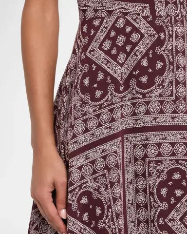 Veronica Beard Kitt Bandana-Print Midi Dress | Thumbnail 5