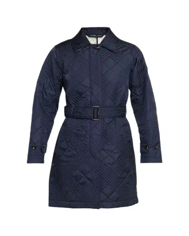 Burberry Darliston Check Quilted Coat With Belt | Thumbnail 1 Burberry Darliston Check Quilted Coat With Belt | Thumbnail 1