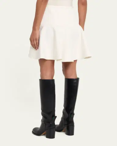 Burberry Ebony Cotton Twill Flare Mini Skirt | Thumbnail 3 Burberry Ebony Cotton Twill Flare Mini Skirt | Thumbnail 3