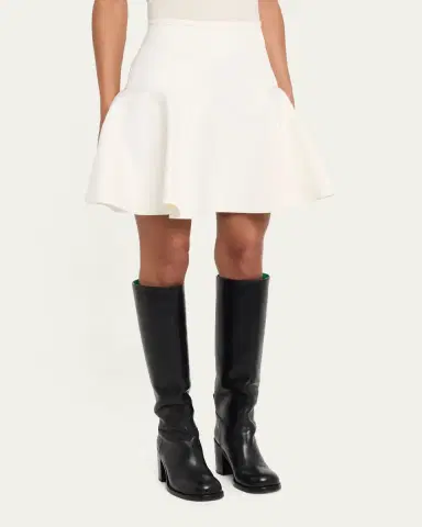 Burberry Ebony Cotton Twill Flare Mini Skirt | Thumbnail 4 Burberry Ebony Cotton Twill Flare Mini Skirt | Thumbnail 4