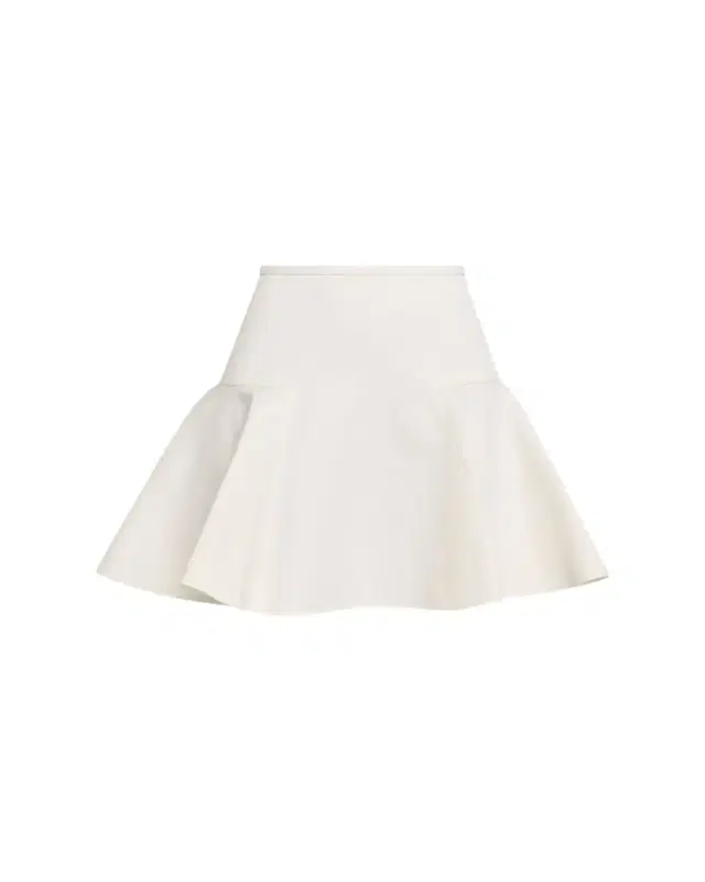 Ebony Cotton Twill Flare Mini Skirt