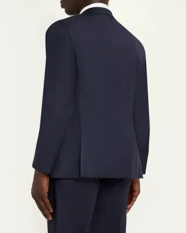 Giorgio Armani Men's Soft Woven Satin-Trim Single-Breasted Suit | Thumbnail 5 Giorgio Armani Men's Soft Woven Satin-Trim Single-Breasted Suit | Thumbnail 5