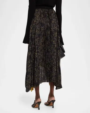 Proenza Schouler Paulina Pleated Georgette Skirt | Thumbnail 2