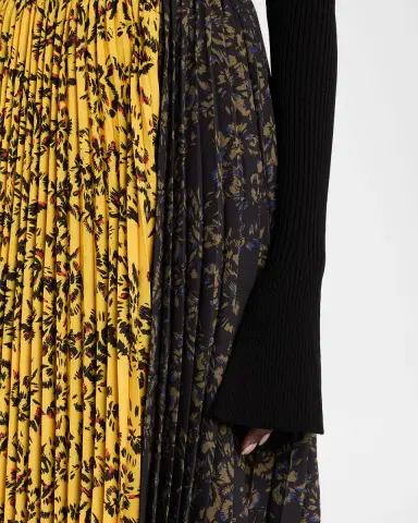 Proenza Schouler Paulina Pleated Georgette Skirt | Thumbnail 4