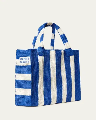 Loeffler Randall Sol Striped Crochet Raffia Tote Bag | Thumbnail 2 Loeffler Randall Sol Striped Crochet Raffia Tote Bag | Thumbnail 2