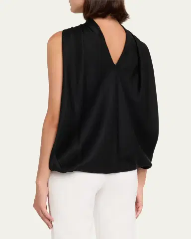 Simkhai Bella Sleeveless Satin Cape Top | Thumbnail 3 Simkhai Bella Sleeveless Satin Cape Top | Thumbnail 3