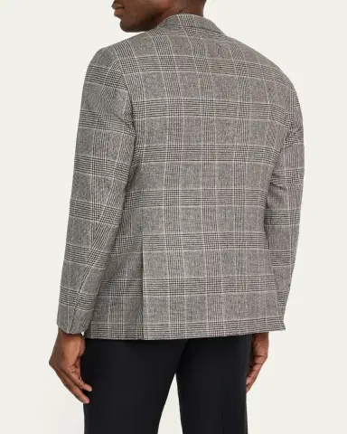 Giorgio Armani Men's Soft Glen Plaid Single-Breasted Sport Coat | Thumbnail 3