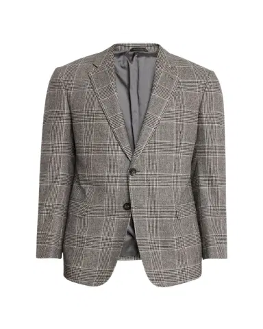 Giorgio Armani Men's Soft Glen Plaid Single-Breasted Sport Coat | Thumbnail 1