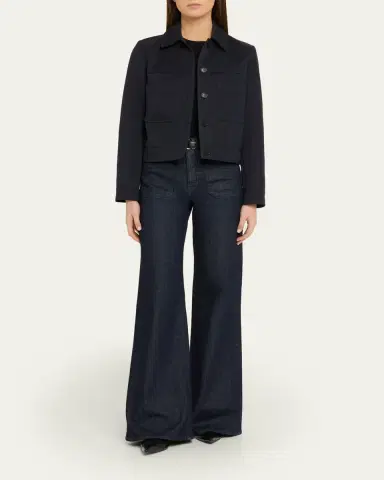 Nili Lotan Susannah Virgin Wool Cropped Jacket | Thumbnail 2