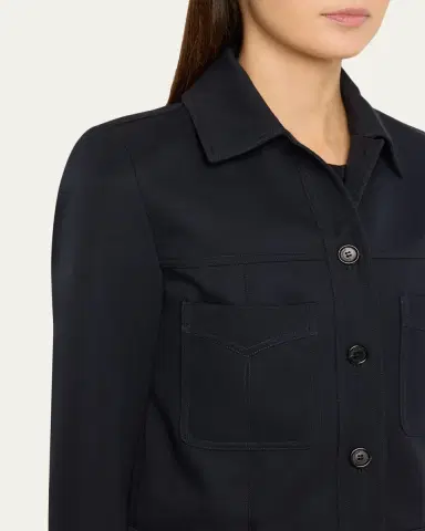 Nili Lotan Susannah Virgin Wool Cropped Jacket | Thumbnail 5