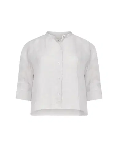 TWP Stand Collar Cut Off Shirt | Thumbnail 1 TWP Stand Collar Cut Off Shirt | Thumbnail 1