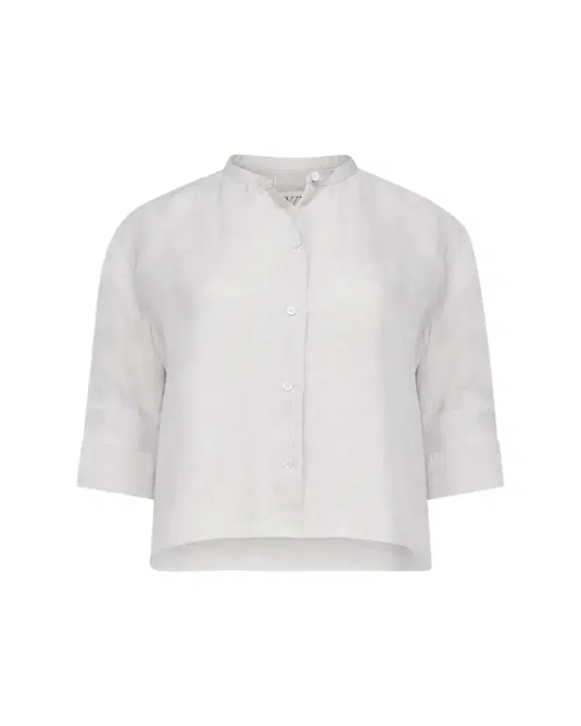 TWP Stand Collar Cut Off Shirt