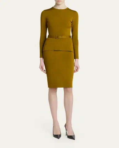 Tom Ford Belted Long-Sleeve Knit Top | Thumbnail 2 Tom Ford Belted Long-Sleeve Knit Top | Thumbnail 2