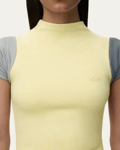 Loewe Mock-Neck Colorblock Handkerchief Dress | Thumbnail 4 Loewe Mock-Neck Colorblock Handkerchief Dress | Thumbnail 4