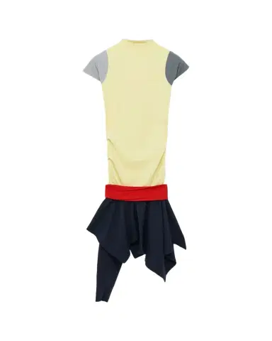 Loewe Mock-Neck Colorblock Handkerchief Dress | Thumbnail 1 Loewe Mock-Neck Colorblock Handkerchief Dress | Thumbnail 1