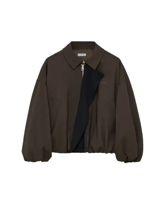 Balloon Contrast Panel Jacket