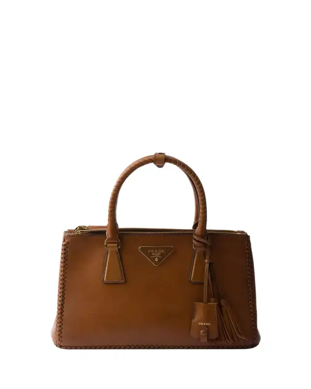 Prada Galleria Stitched Leather Top-Handle Bag