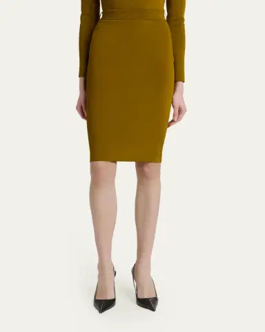 Tom Ford Knit Knee-Length Pencil Skirt | Thumbnail 4 Tom Ford Knit Knee-Length Pencil Skirt | Thumbnail 4