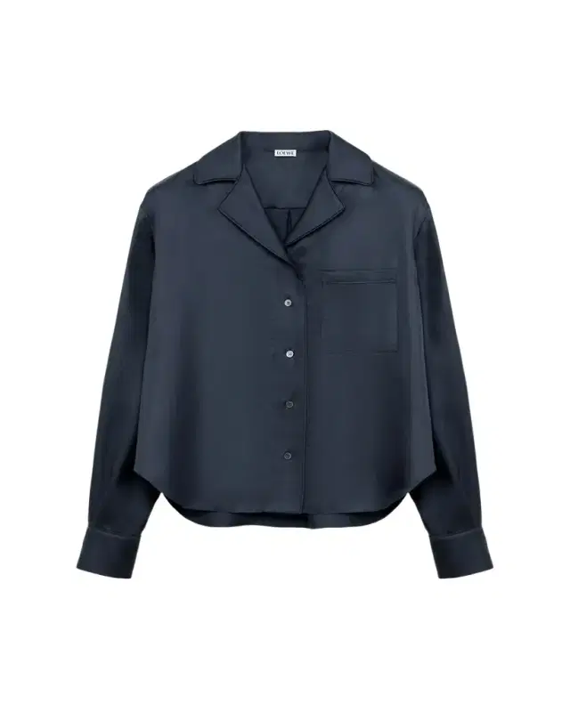 Silk Twill Pajama Shirt