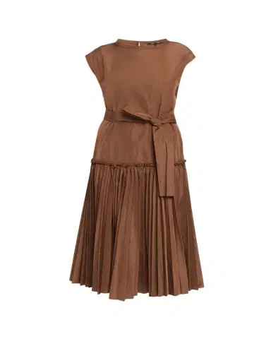 Kobi Halperin Logan Pleated Drop-Waist Midi Dress | Thumbnail 1