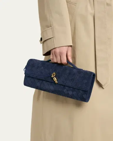 Bottega Veneta Andiamo Suede Clutch Bag | Thumbnail 2