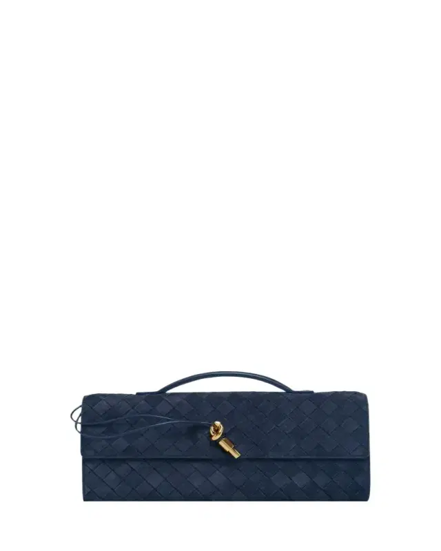Bottega Veneta Andiamo Suede Clutch Bag