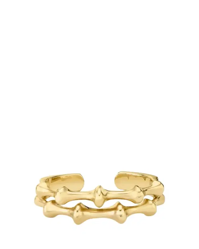 Vram 18K Yellow Gold Chrona II Hinged Cuff Bracelet