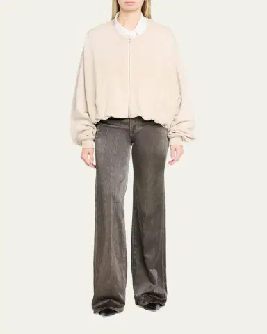 R13 Balloon-Sleeve Cotton Bomber Jacket | Thumbnail 2 R13 Balloon-Sleeve Cotton Bomber Jacket | Thumbnail 2