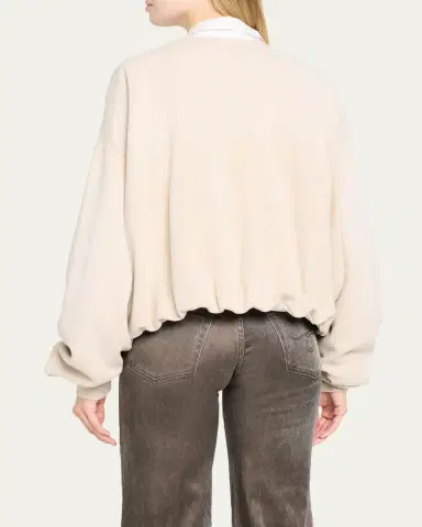 R13 Balloon-Sleeve Cotton Bomber Jacket | Thumbnail 3 R13 Balloon-Sleeve Cotton Bomber Jacket | Thumbnail 3