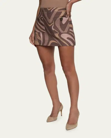 L'Agence Cyra Low-Rise Mini Skirt | Thumbnail 4 L'Agence Cyra Low-Rise Mini Skirt | Thumbnail 4