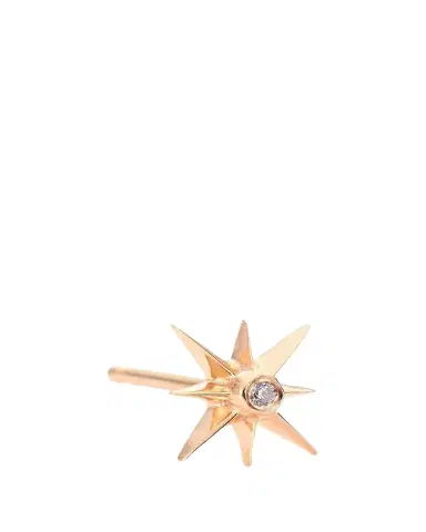 Sydney Evan Small Sunburst Diamond & 14K Rose Gold Single Stud Earring | Thumbnail 1