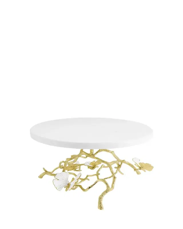 Michael Aram Butterfly Gingko Gold Cake Stand