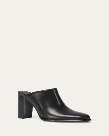 Simkhai Carolyn 85mm Leather Block-Heel Mules | Thumbnail 2 Simkhai Carolyn 85mm Leather Block-Heel Mules | Thumbnail 2